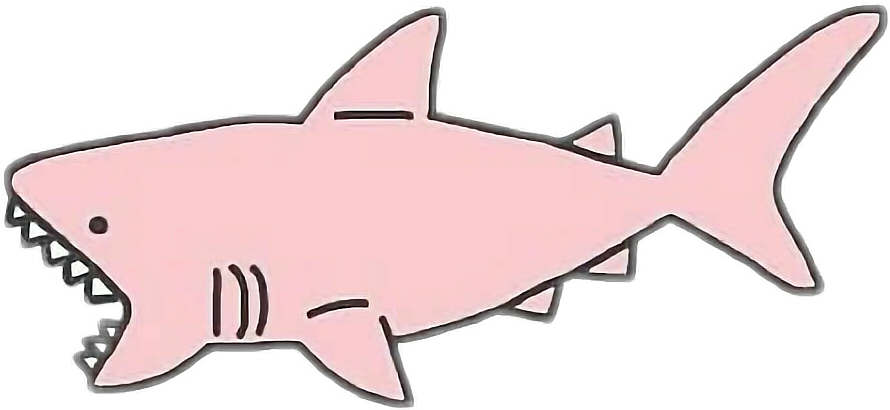 clipart shark pink