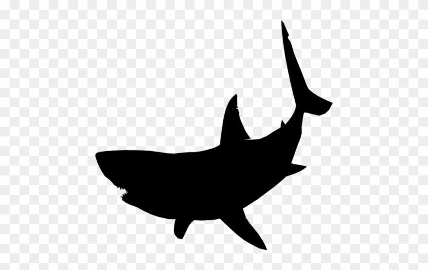 clipart shark silhouette