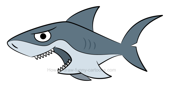 Clipart shark simple. How to draw a