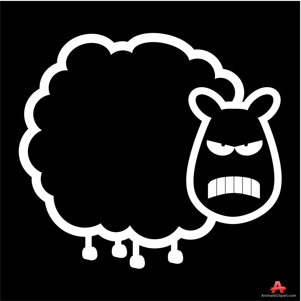 sheep clipart angry