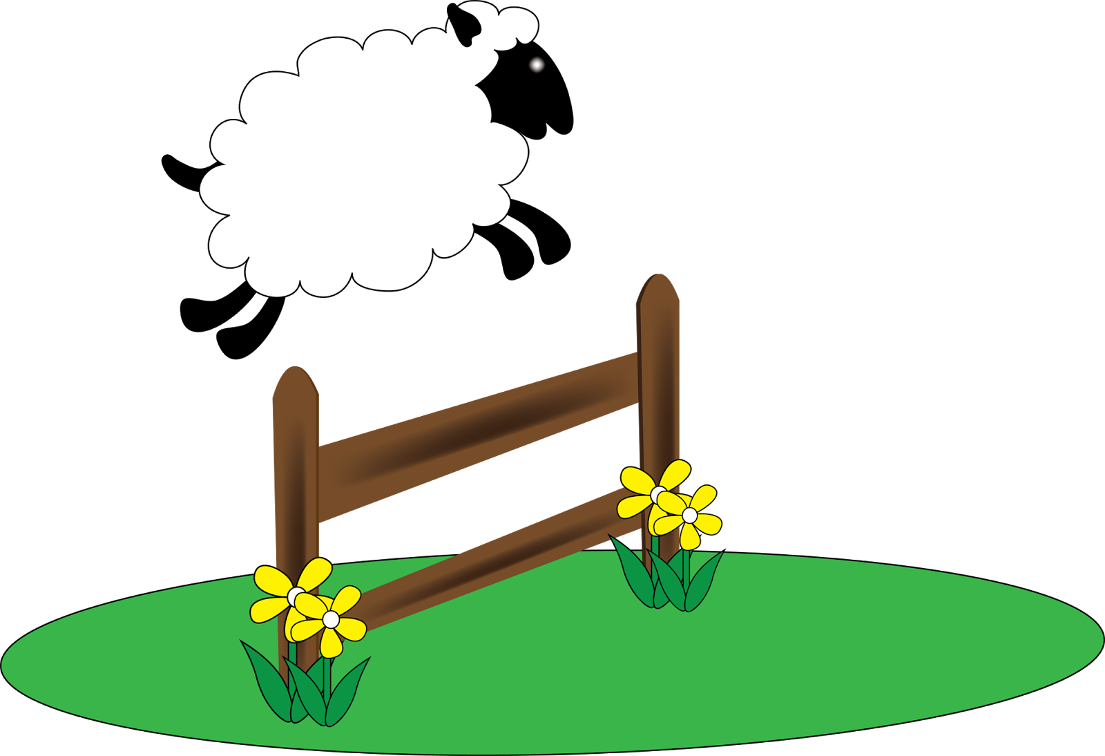 clipart sheep asleep