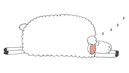 clipart sheep asleep