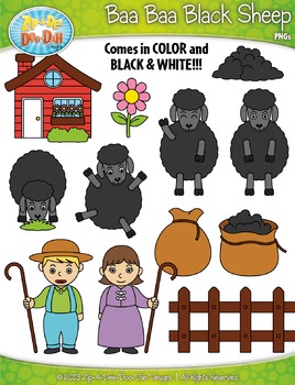lamb clipart baa baa black sheep