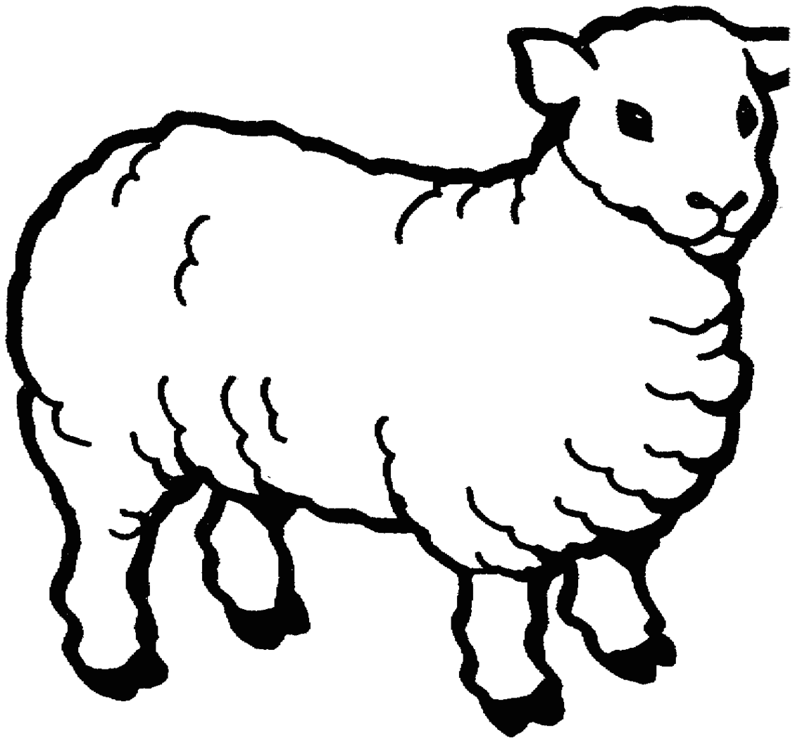 clipart sheep black and white 2485678. 
