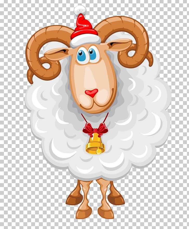 clipart sheep christmas