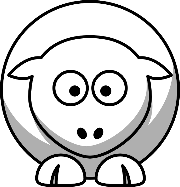 Flock of panda free. Clipart sheep coloring page