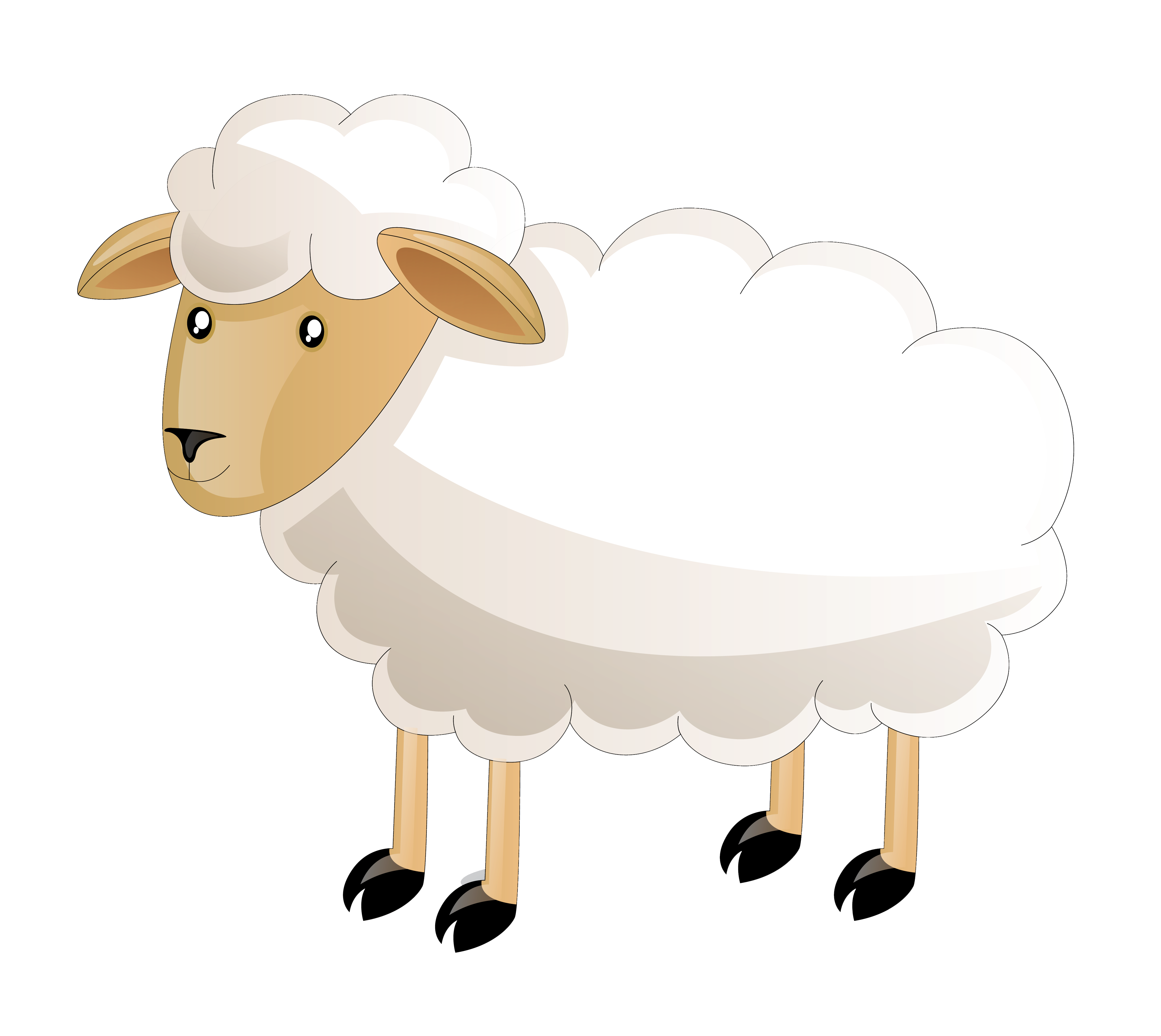 clipart sheep cow