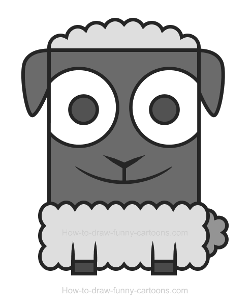 clipart sheep draw