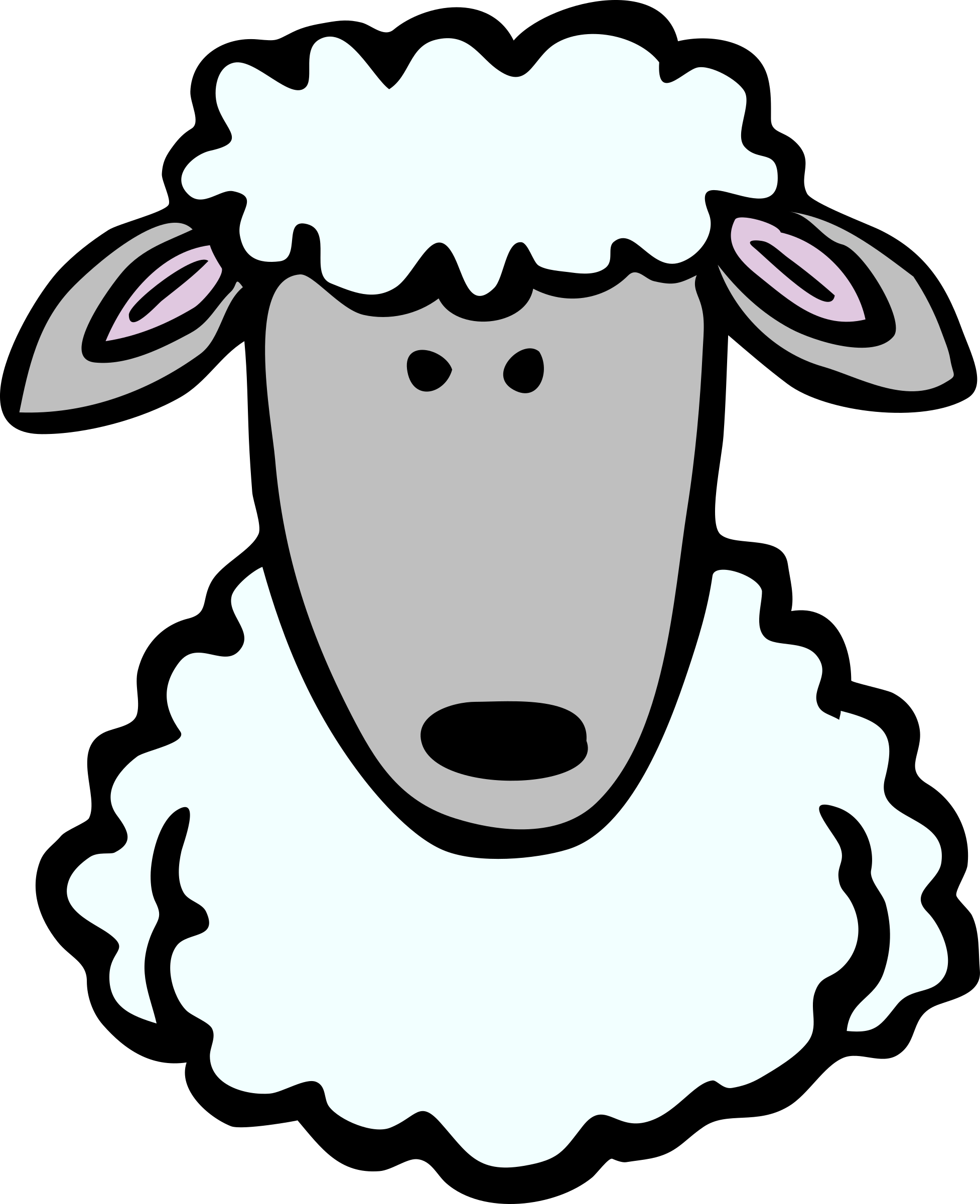 clipart sheep draw
