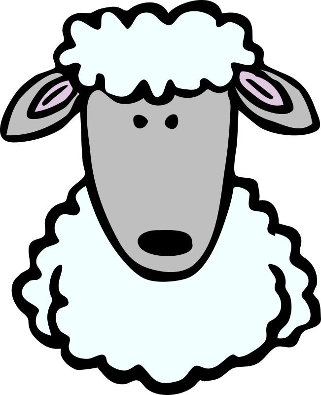 clipart sheep draw