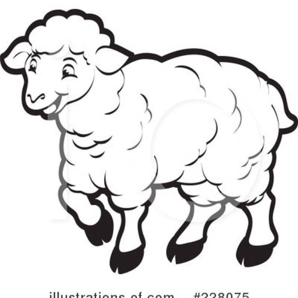 clipart sheep easy