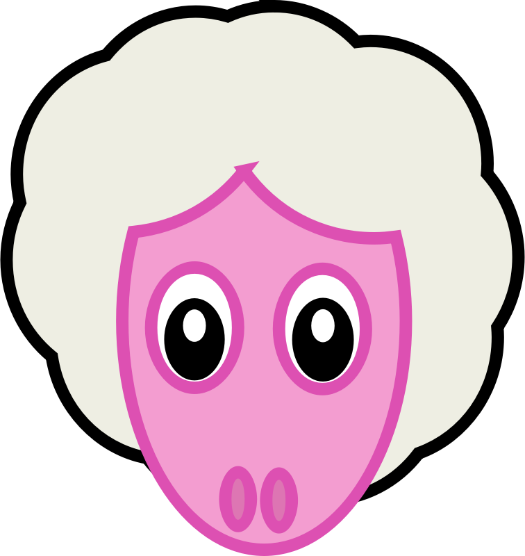 Download clip art free. Sheep clipart face