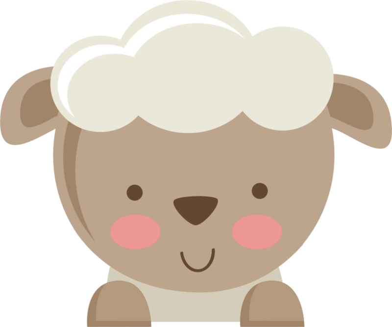 kawaii clipart sheep