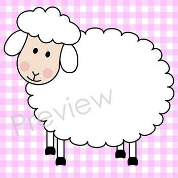 clipart sheep frame