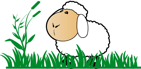 sheep clipart grass