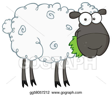 sheep clipart eating