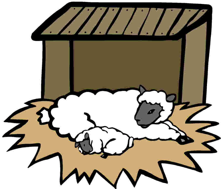 clipart sheep house