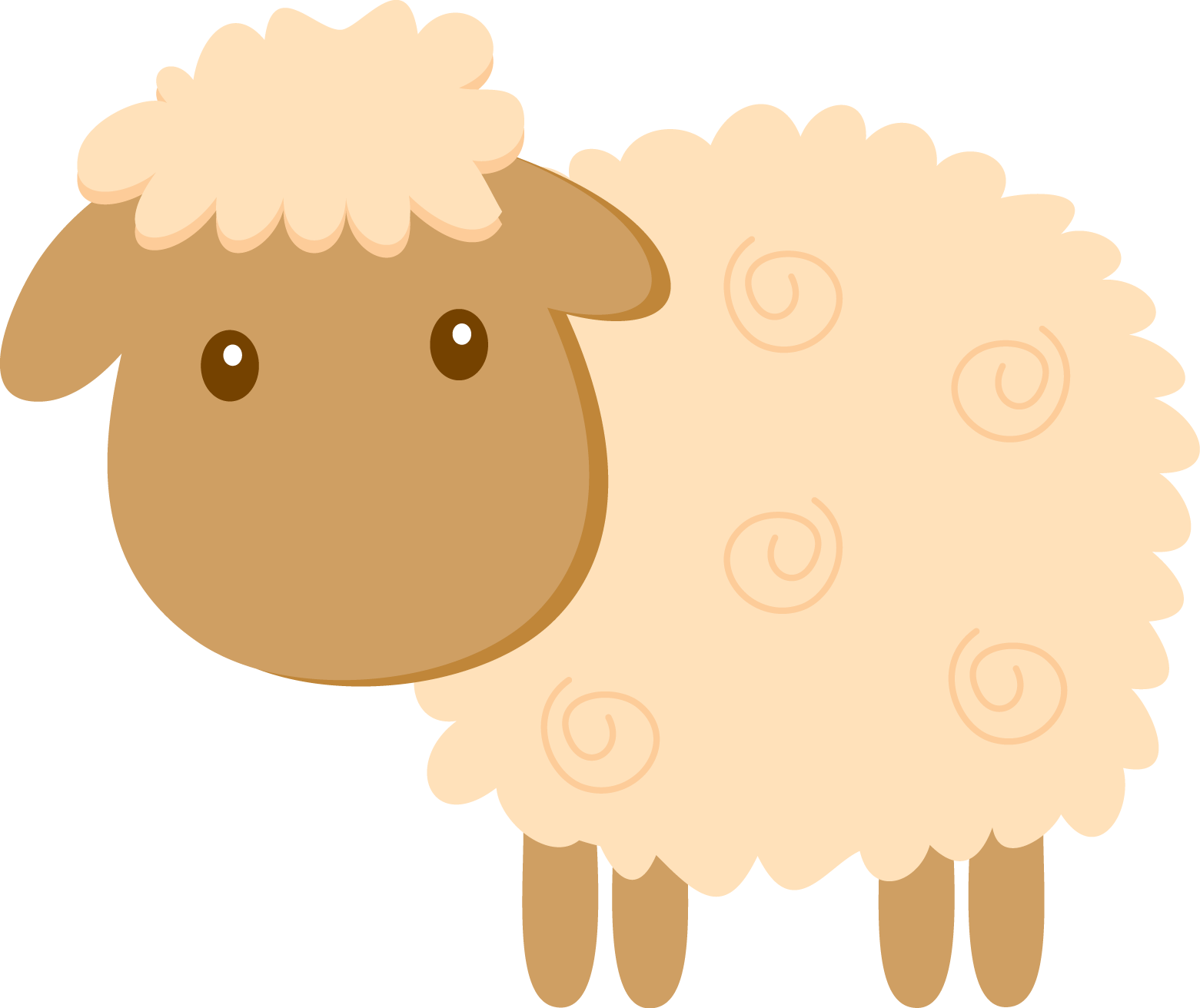 happy clipart lamb