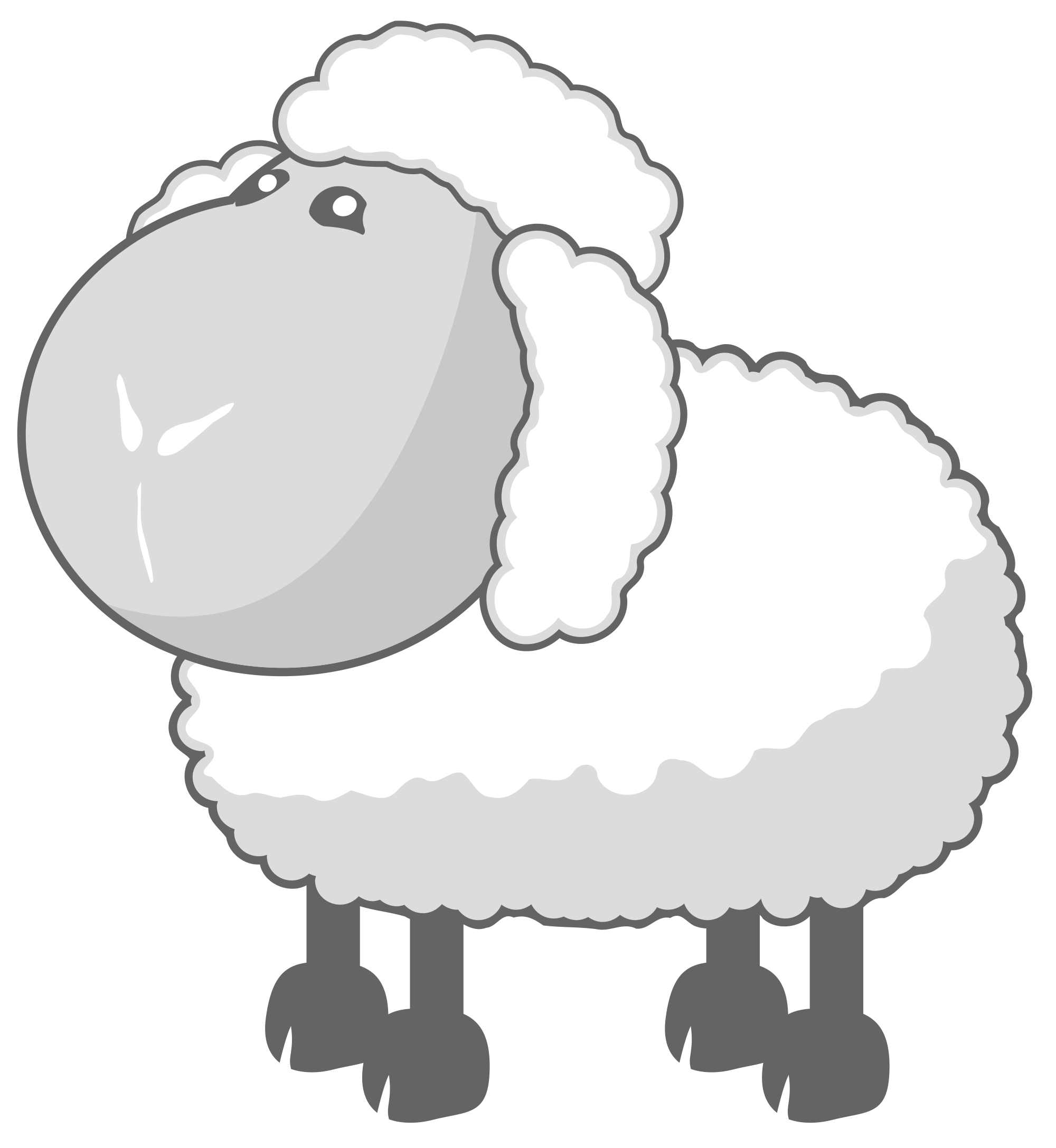 clipart sheep old sheep