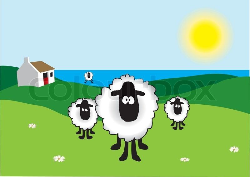 clipart sheep old sheep