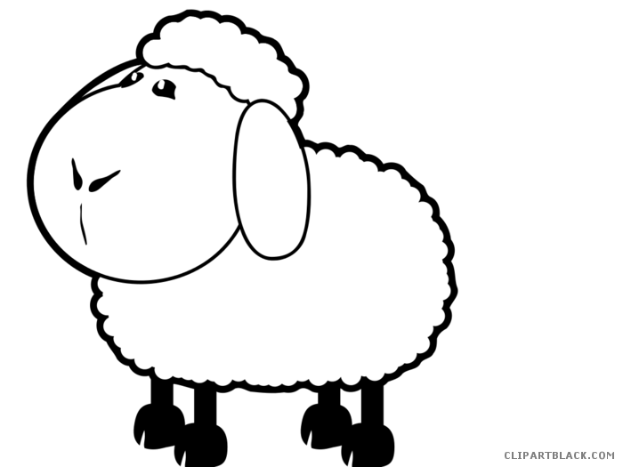 clipart sheep outline