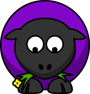 Looking up clip art. Clipart sheep purple