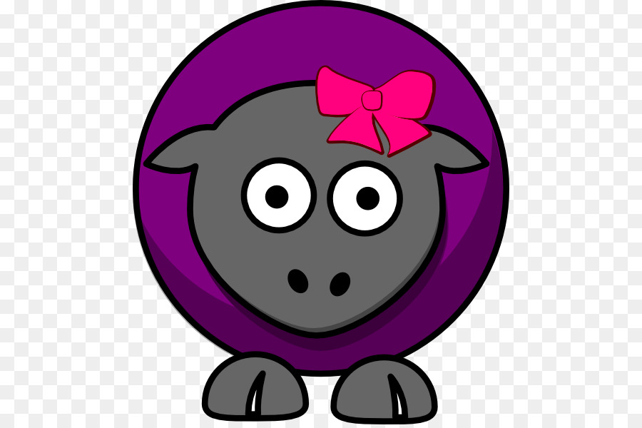 Clipart sheep purple. Cartoon pink transparent 