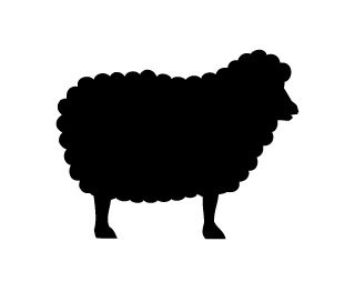 Sheep clipart shadow. Cliparts zone 