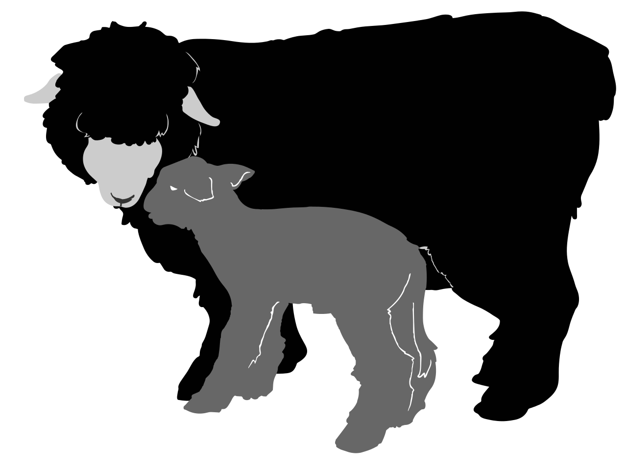 Sheep clipart silhouette. Clip art at getdrawings