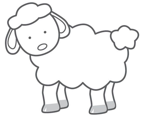 sheep clipart template