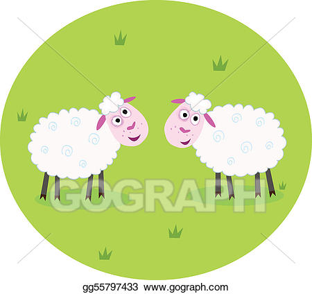sheep clipart two