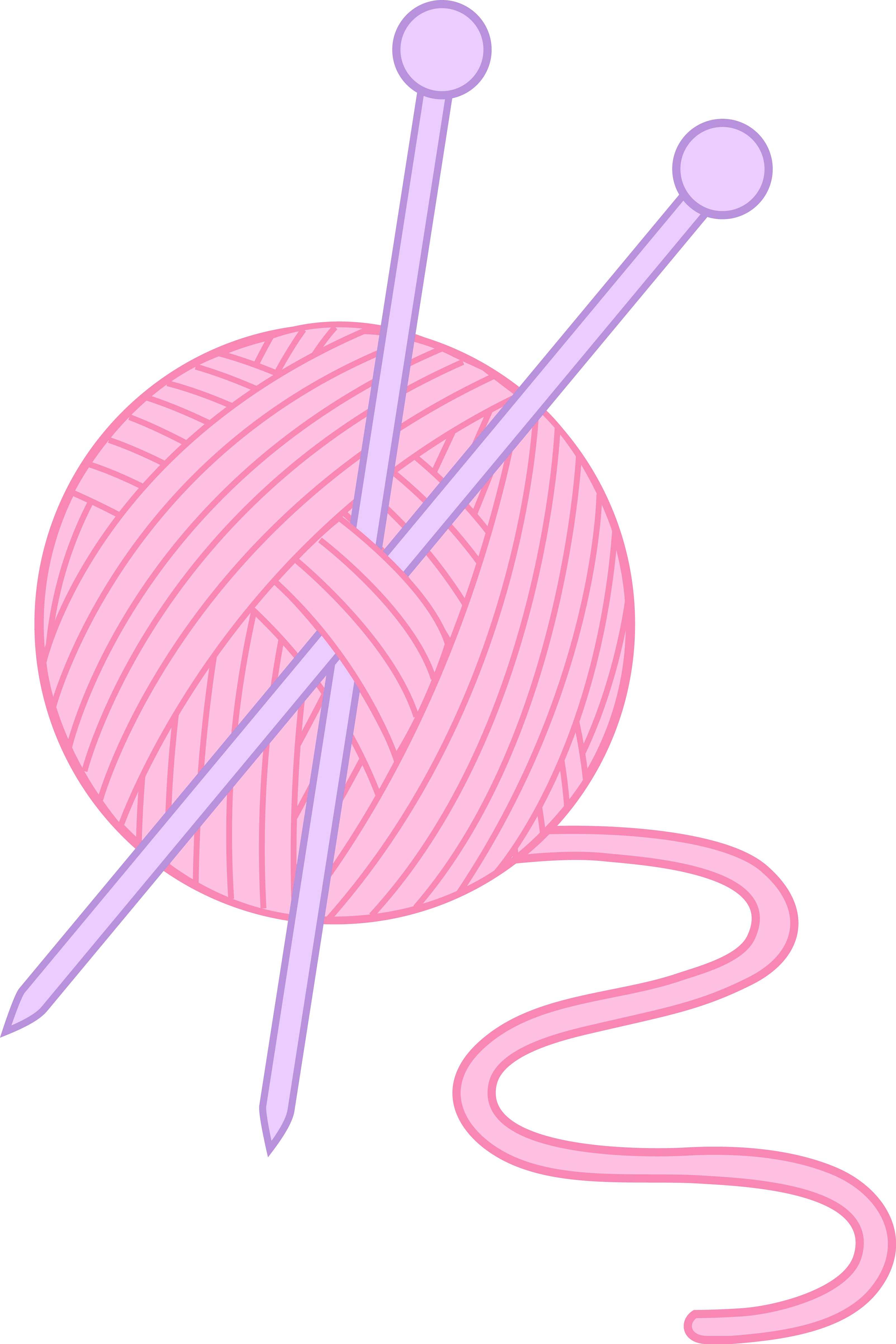crochet clipart pink yarn. 
