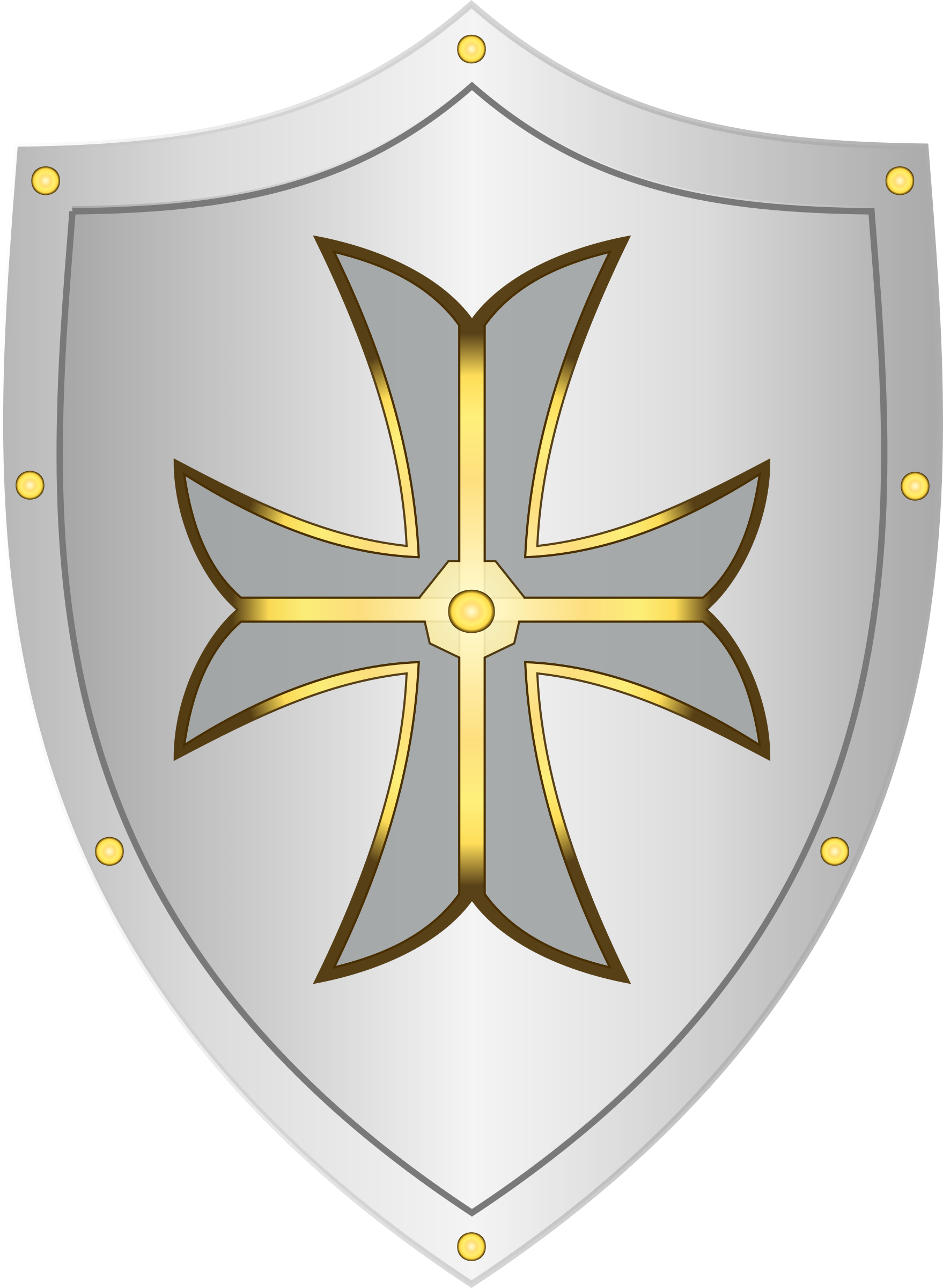 Clipart shield. Remix of classic medieval