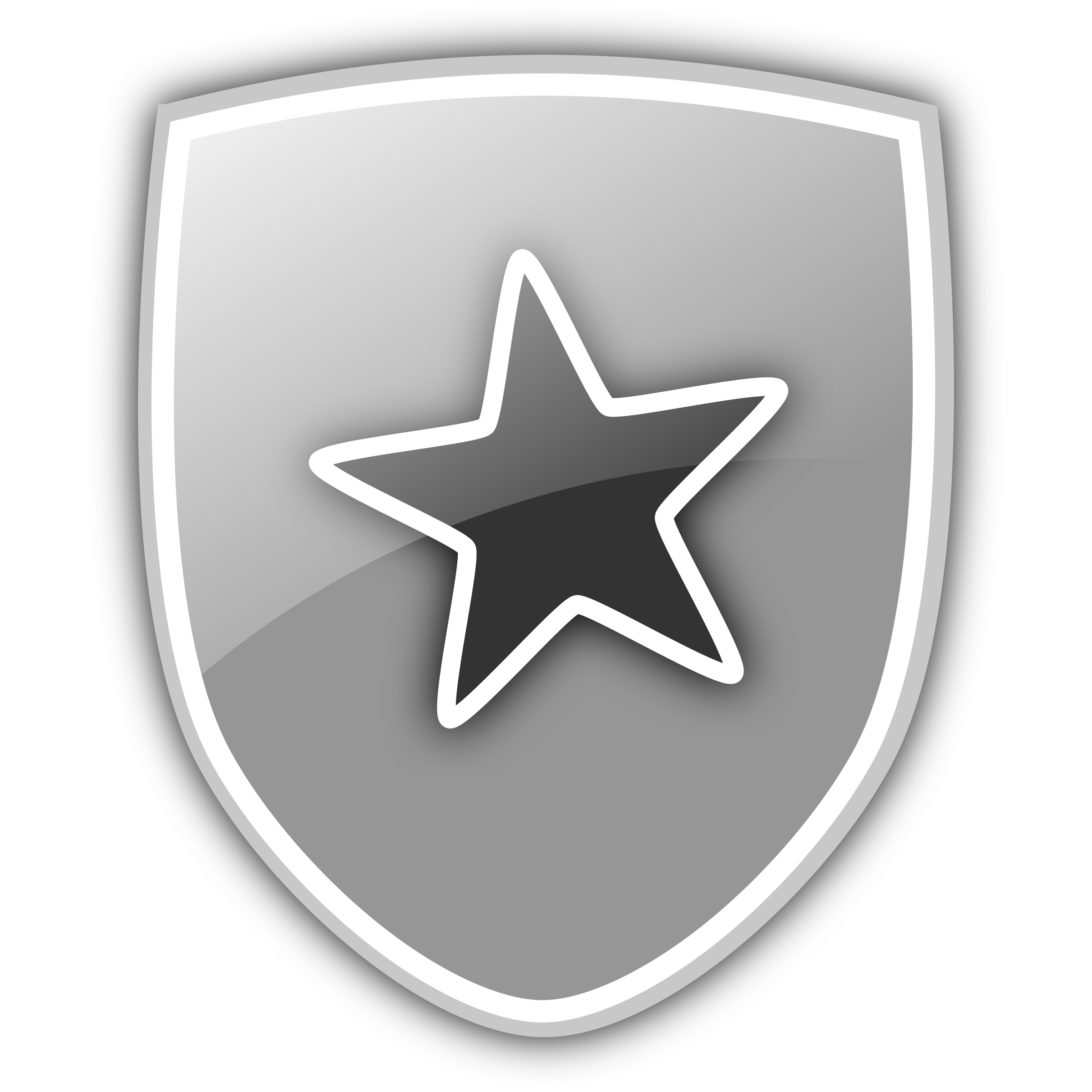 clipart shield black and white