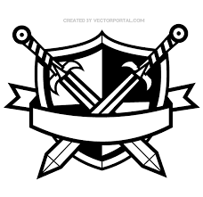 medieval clipart black and white