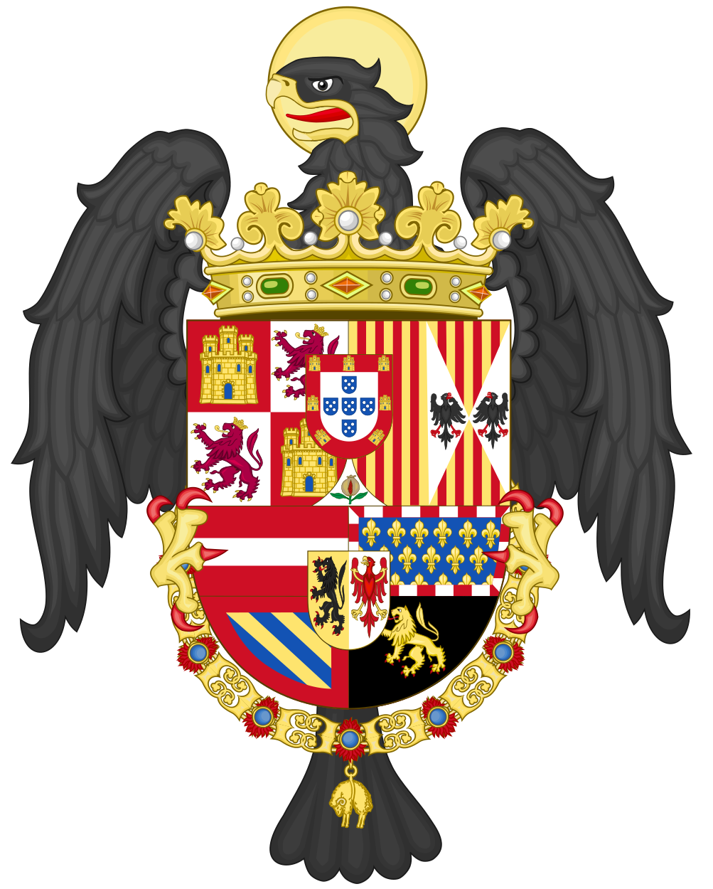 File royal coat of. Clipart shield eagle