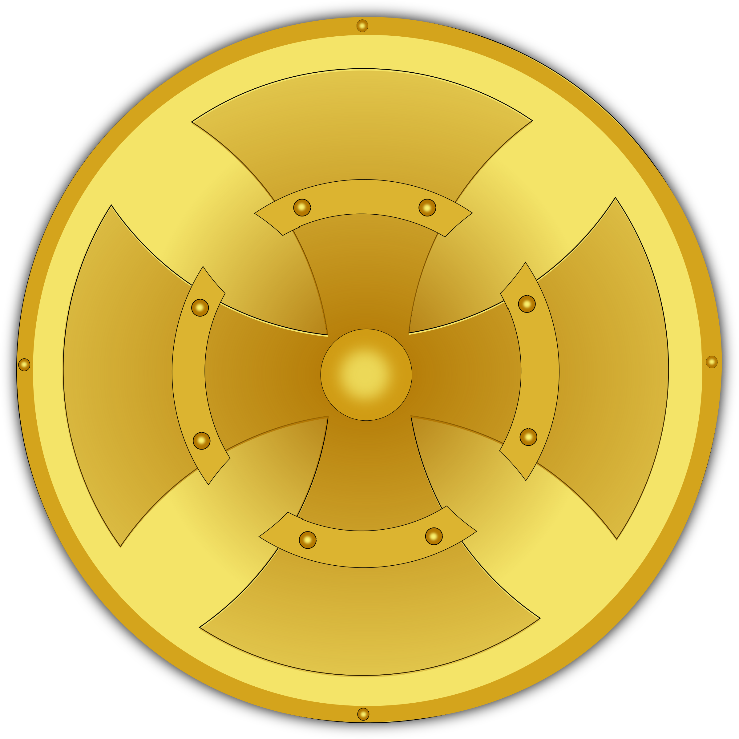 clipart shield gold