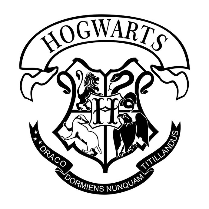 Clipart shield hogwarts. Harry potter school crest