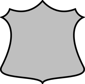 Clipart shield plain. A gray clip art