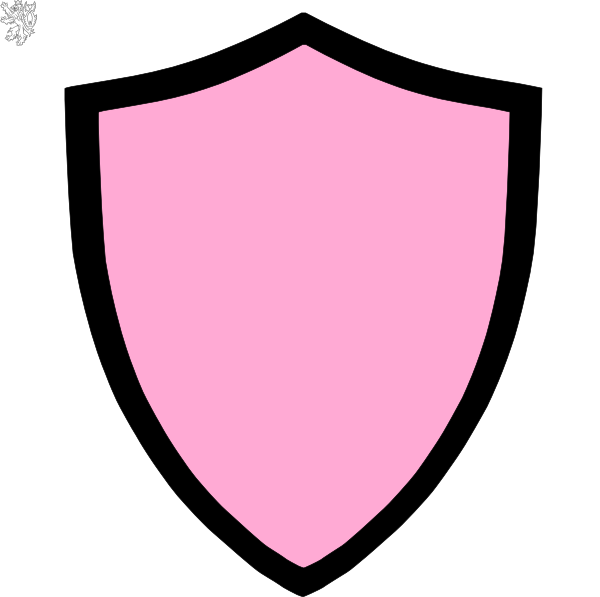 Pink and clip art. Clipart shield red black