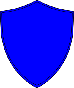 Blue clip art at. Clipart shield royal shield