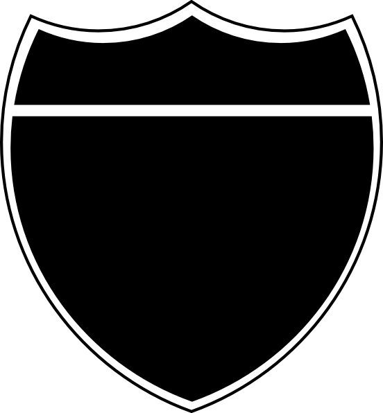 clipart shield silhouette