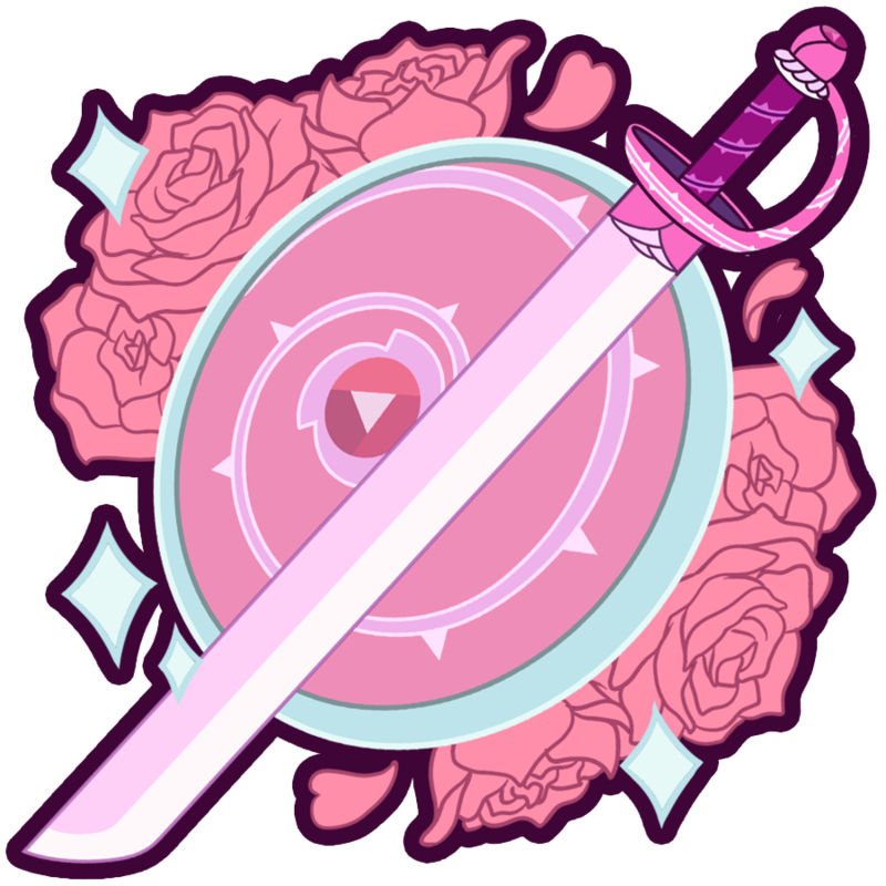 Clipart sword shield. Roses and by ashleynicholsart