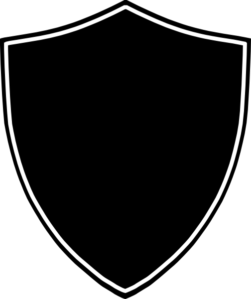 Clipart shield transparent background. Download clip art black