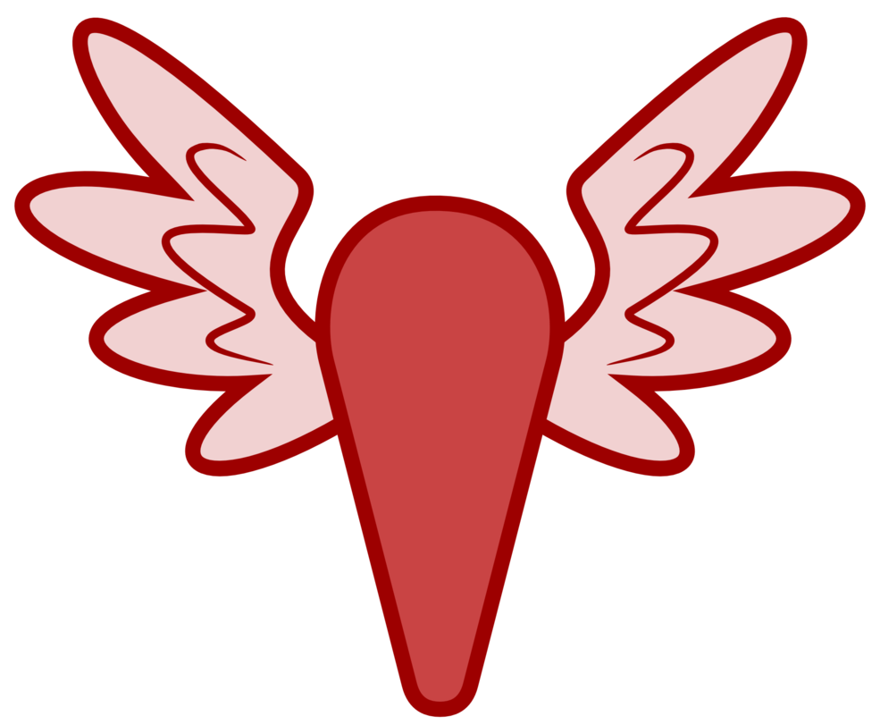 Clipart shield winged. Cutie mark by the