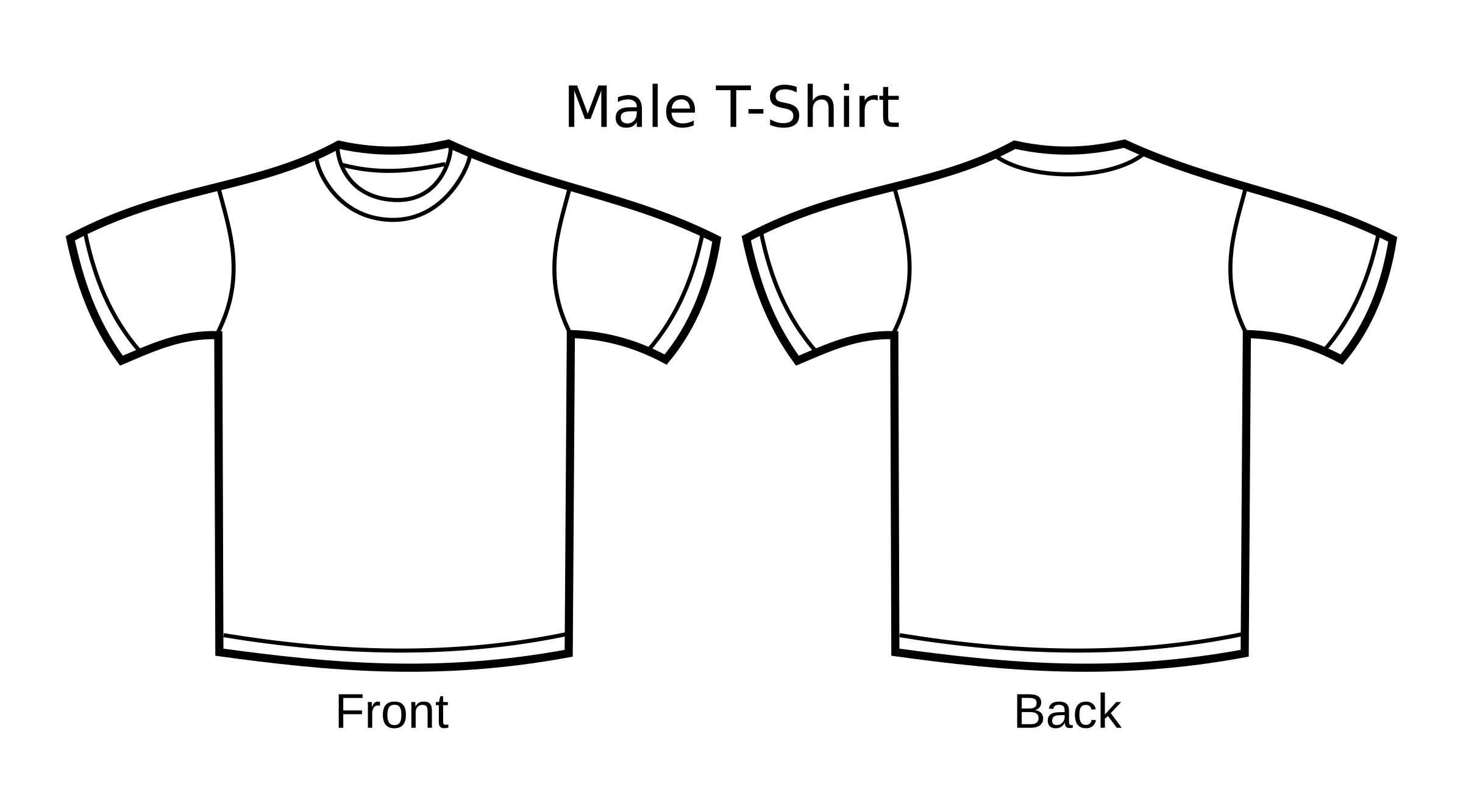 clipart shirt black and white