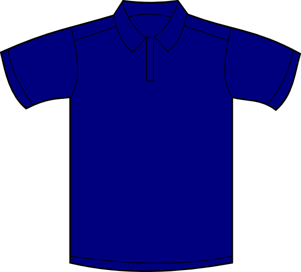 Polo blue front clip. Shirt clipart collared shirt