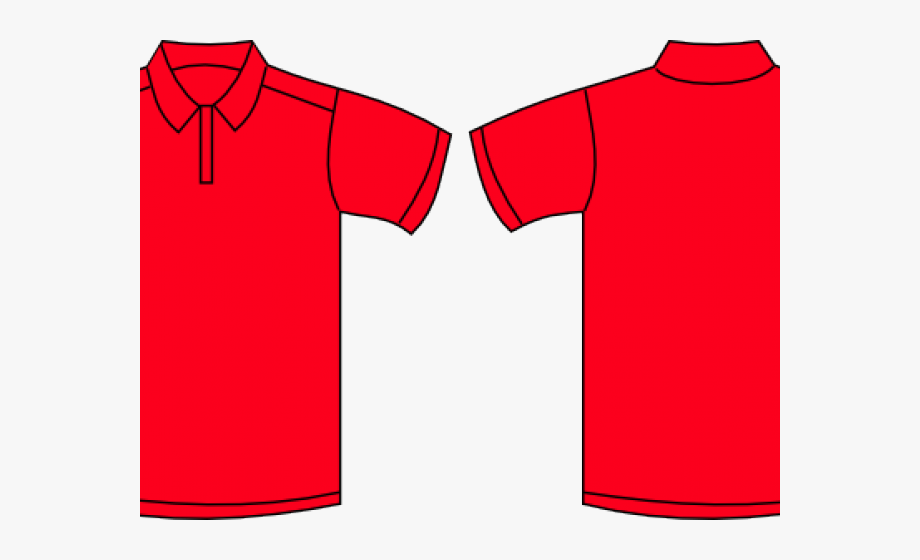 Shirt clipart collared shirt. Tshirt red polo template