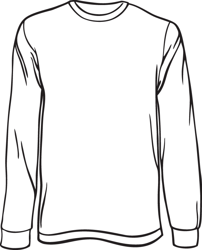 sweatshirt clipart long sleeve