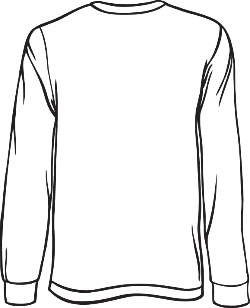 sweatshirt clipart long sleeve
